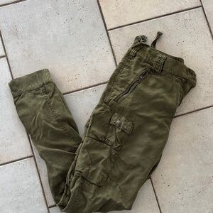 Polo by Ralph Lauren Olive Utility Cargo Jumpsuit-Style Pants